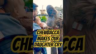 Chewbacca Makes Our Princess Leia Cry Twice 😢😂  starwars chewbacca galaxysedge disneyland [upl. by Aryc]