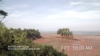 50ft tides in Burntcoat Head Park Nova Scotia [upl. by Ynney]