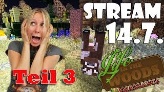 LIFE IN THE WOODS Minecraft  Stream vom 14717 Überschwemmungen und Höhlenforschung 3 deutsch [upl. by Ylloh359]