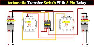 Automatic Transfer Switch With 8 Pin Relay LearningEngineering [upl. by Bright]