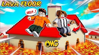 I Played THE FLOOR IS LAVA In Roblox challenge [upl. by Arria326]