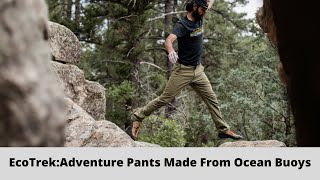 EcoTrek  Adventure Pants Made From Ocean Buoys Review Try On Haul [upl. by Ynatirb223]