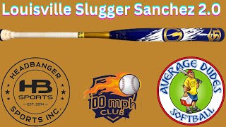 Louisville Slugger Genesis Sanchez 20 Slowpitch Softball Bat Review  Average Dudes Softball [upl. by Delanos328]