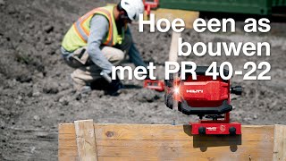 Hoe een constructieas uitzetten met de 1e Nuron roterende laser PR 4022 [upl. by Gypsy]