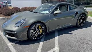 2021 Porsche 911 Turbo S Aventurine Green Metallic [upl. by Nuawtna]