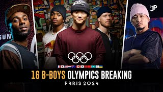 16 BBoys Qualified 🥇 OLYMPICS Paris2024  LINE UP [upl. by Nirtak]