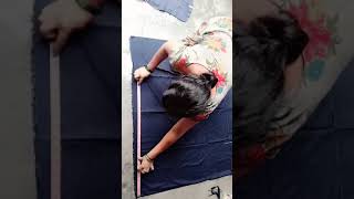 Patiala salwar cutting  very easy method 25 metre May taiyar cutting simplecutting [upl. by Winnick]