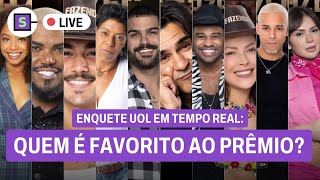 🔴 A FAZENDA 15 Enquete em TEMPO REAL quem é FAVORITO ao prêmio l UOL ao vivo [upl. by Davies]