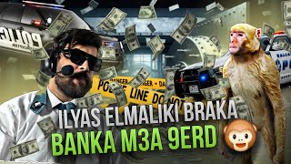 Ilyas El Maliki GTA RP🙉😂 الياس براكا بنك مع قرد [upl. by Ahseikan]