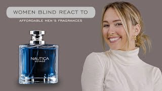 Women Blind React to Affordable Mens Fragrances Nautica Voyage Bentley Azzaro amp More [upl. by Haisa536]