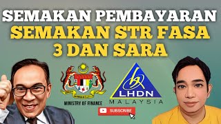 INFO SEMAKAN STR FASA 3 DAN SARA KEMUNGKINAN SERENTAK [upl. by Yelreveb]