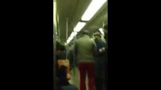 Saxophone Battle In NYC Subway [upl. by Leumek774]