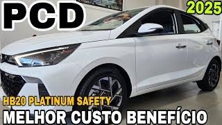 NOVO HYUNDAI HB20 PLATINUM SAFETY TURBO 2025 DETALHES E PREÇO PARA PCD [upl. by Eillime]