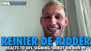 Reinier de Ridder Explains UFC Signing Eyes Dricus Du Plessis Israel Adesanya Sean Strickland [upl. by Anaiviv]