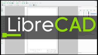 LibreCAD Tutorial How to Draw a Title Block amp Border A4 Paper Size [upl. by Augustus]