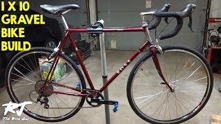 Building 1X Gravel Bike From Road Bike 2X7 to 1X10 Conversion [upl. by Anaejer652]