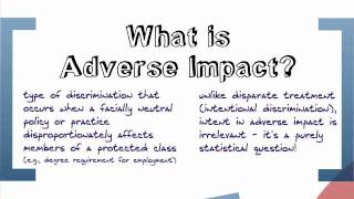 A Guide to Adverse Impact For HR Practitioners [upl. by Sloan174]