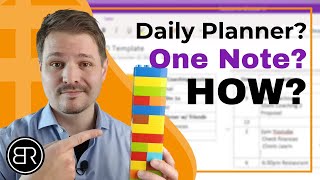 How to Create a DAILY Planner in OneNote [upl. by Berl]