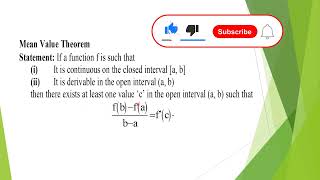 MEAN VALUE THEOREM PROOF  GEOMETRICAL INTERPRETATION AND EXAMPES [upl. by Amaty]