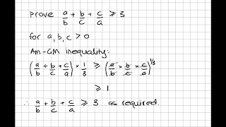 How to prove ab  bc  ca ≥ 3 [upl. by Moule334]