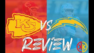 Chiefs vs Chargers Review [upl. by Halivah]