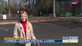 Carys NC Chinese Lantern Festival ends abruptly [upl. by Norehc]