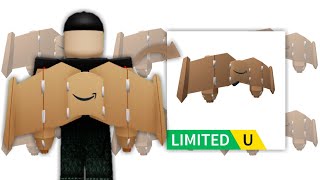 CARA DAPETIN ITEM GRATIS DI ROBLOX😱 FREE ITEM Cardboard Plane Wings [upl. by Boothman]