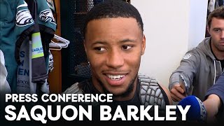 Eagles Press Conference Saquon Barkley Nakobe Dean and More  September 12 2024 [upl. by Nessi963]