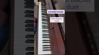 Alphabet Boogie from Piano Safari Level 1 with teacher duet [upl. by Sisson]