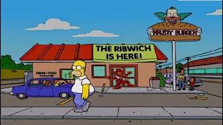 The Simpsons S14E12  Homer Becomes Obsessed With The Ribwich Sandwich  Check Description ⬇️ [upl. by Mapel]