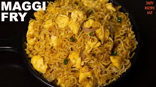 Maggi Fry Recipe  Street Style Egg Maggi Fry [upl. by Tehr]