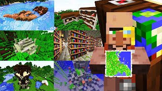 Cách tìm tất cả các công trình trong MINECRAFT [upl. by Ehcropal]