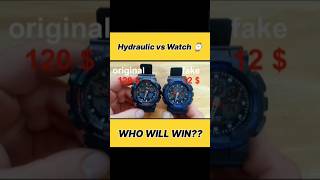 Original vs Fake watch hydraulic press who will winytshorts experiment hydraulic like [upl. by Thedric841]