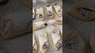 Kolacky with Raspberry ☀️❤️kolacky cookies shorts recipes delicious homemade [upl. by Johiah]