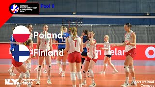 Full Match  Poland vs Finland  CEV U20 Volleyball European Championship 2024  Women [upl. by Iramo]