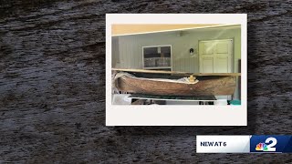 State works to preserve historic canoe that washed into yard during Ian [upl. by Bianka]