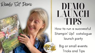 How to run a successful Stampin Up catalog launch party  large or small  demonstrator tips [upl. by Ahsikal]