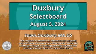 Duxbury Selectboard 8524 [upl. by Reitman792]