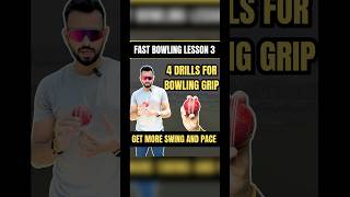 Lesson 3️⃣ 4 Bowling Drills to Improve Seam Position amp Swing  Fast Bowling Tips shorts cricket [upl. by Llerrad]