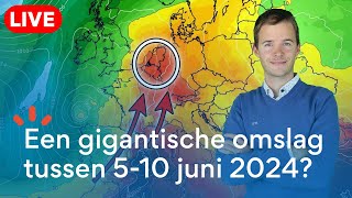 LIVE Wisselvallig begin meteorologische zomer 2024 Daarna forse omslag [upl. by Slade460]