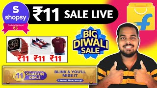 Shopsy Big Diwali Sale Live Today  ₹11 Shagun Deals  Shopsy Gold Utsav  Flipkart Free Shopping [upl. by Benedicto607]