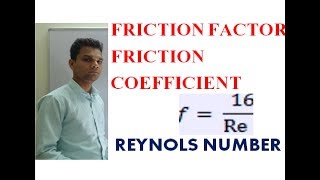 friction coefficient friction factor reynold number [upl. by Yate159]