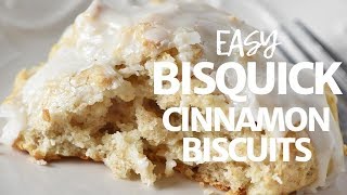 Easy Bisquick Cinnamon Biscuits [upl. by Ydisahc]