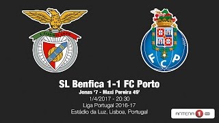 Benfica vs Porto  11  Liga Portugal  Relato Antena 1 [upl. by Anitselec608]