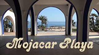 Mojacar Playa Walking on playa amp paseo between the Red Cross amp Stables roundabouts 20190311 [upl. by Abigale]