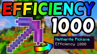 How To Get An Efficiency 1000 Netherite Pickaxe in Minecraft 116 2021 [upl. by Eserahs762]