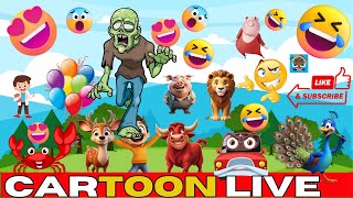 Cartoon Live Stream😊 mini wood toy  woodworking art skills woodhand crafts [upl. by Akinam]