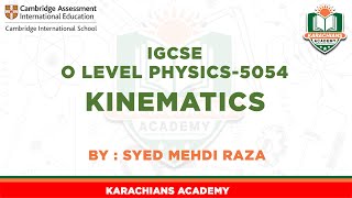 O LEVEL PHYSICS5054 KINEMATICS [upl. by Landes]