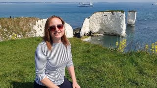 Old Harrys rocks Dorset Formation of cliff crack cave arch stack stump Geographical landform [upl. by Oirtemed]