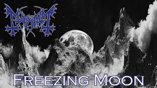 Freezing Moon by Mayhem  with lyrics  images generated by an AI [upl. by Hereld]